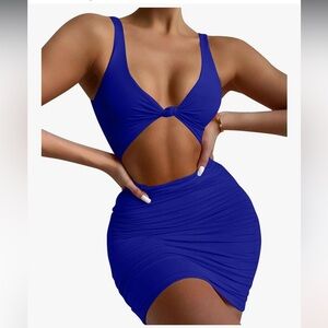 Sexy Blue Cocktail Dress